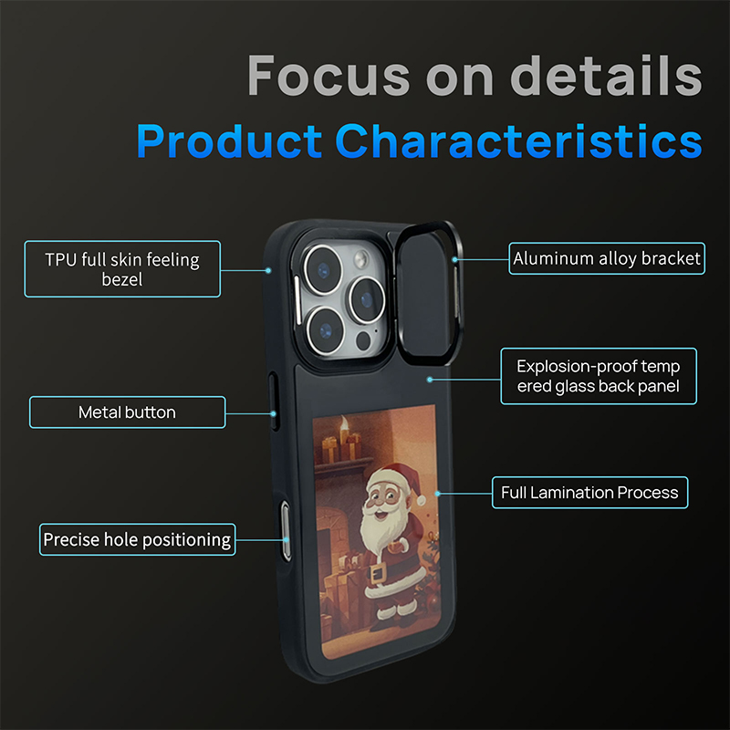 HD DIY Ink Screen Mobile Phone Case-Stand Type