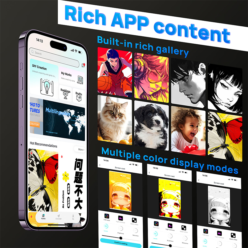 HD DIY Ink Screen Mobile Phone Case-Stand Type